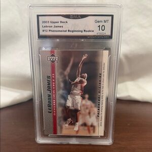 Upper Deck - 2003 Lebron James Rookie #12 - GMA Gem Mint 10